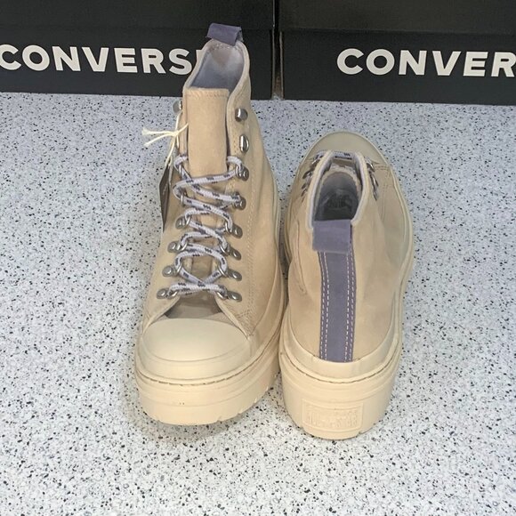 Converse Chuck Taylor All Star Lugged Heel WATERPROOF Platform Boots 8.5 - Picture 3 of 6